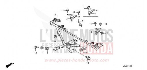 SOUTIEN DE CAPOT GL1800E de 2014